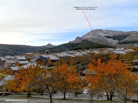 Pico Ocejon desde Valverde de los Arroyos (Sierra de Ayllón)